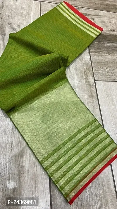 Beautiful Cotton Kota Doria Saree With Blouse Piece For Women