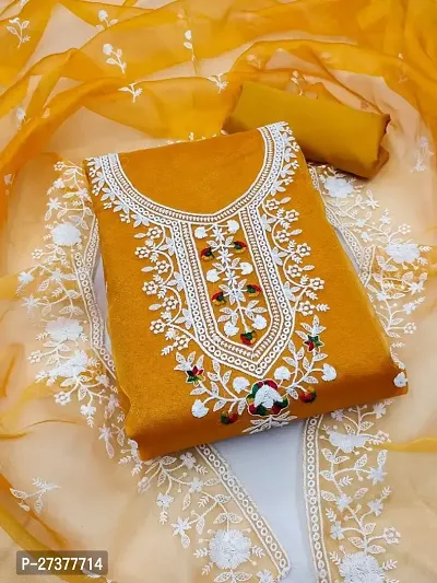 Exclusive Organza Dress Material with Dupatta