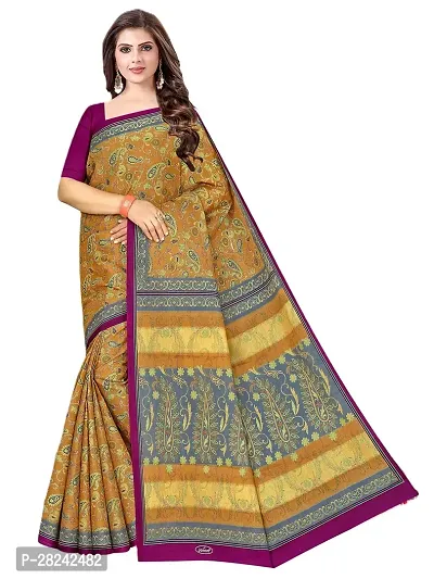 Stylish Cotton Saree with Blouse piece For Women