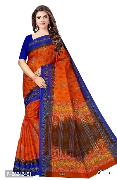 Stylish Cotton Saree with Blouse piece For Women