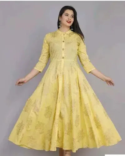 Stylish Anarkali Rayon Kurta For Women