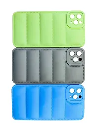 G.FIDEL Mi Puffer Case | Compatible with iPhone Mi Series Back Cover | iPhone Mi Series Puffer (iPhone 14 PRO MAX, Blue) (Mi Note 11 5G, Blue)-thumb2