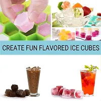 G.FIDEL Flexible Silicone Shape Honeycomb 37 Cavity Ice Cube Mould Tray for Freezer, Chocolate Cake Maker, Ice Trays for Chilled Drinks, Reusable (Multi Color)-thumb4