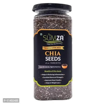 Slimza Healthy Premium Chia Seeds (230gm) | High Protein, Fiber | Weight Loss | No Preservative | Vegan-thumb2