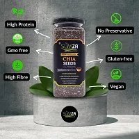 Slimza Healthy Premium Chia Seeds (230gm) | High Protein, Fiber | Weight Loss | No Preservative | Vegan-thumb2
