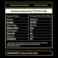 Slimza Healthy Premium Chia Seeds (230gm) | High Protein, Fiber | Weight Loss | No Preservative | Vegan-thumb4