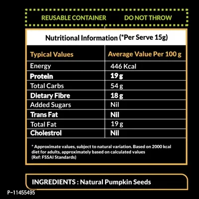 Slimza Healthy Premium Quality Pumpkin Seeds (200gm) | High Protein, Fiber | Weight Loss | No Preservative-thumb5