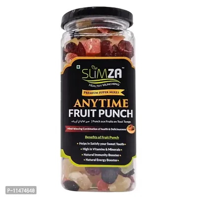 Slimza Premium Anytime Fruit Punch (210gm) - Cranberry, Blackberry, Pineapple, Mango, Papaya, Strawberry, Kiwi | High Protein, Fiber | Weight Loss | Antioxidant | No Trans Fat | Vegan | Healthy Mix-thumb2