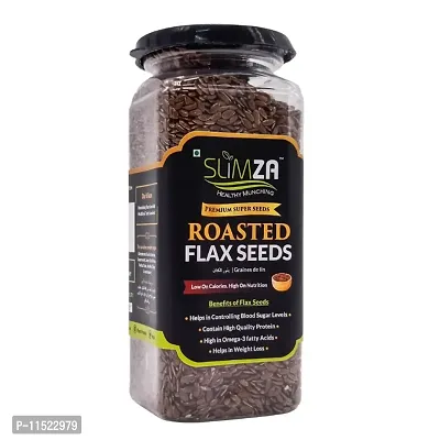 Slimza Healthy Premium Roasted Flax Seed (400gm) | High Protein, Fiber | Weight Loss | No Preservative | 2x200gm-thumb3