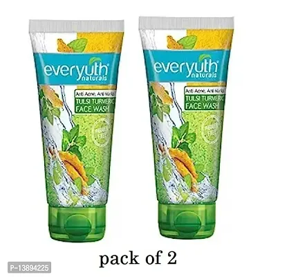 EVERYUTH NATURALS ANTI TULSI TURMERIC FACE WASh PACK OF 2-thumb0