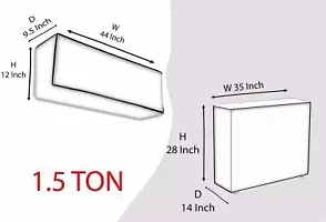 Waterproof AC Cover for Split 1.5 ton, Green Color-thumb2