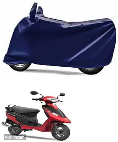 TVS Scooty Streak Body Cover 100% Waterproof Uv Protection Two Wheeler Cover (Blue)