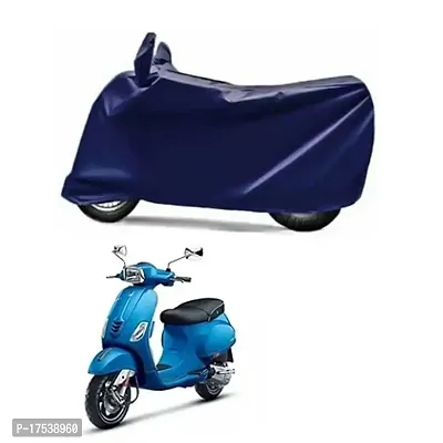 Amarud - Piaggio Vespa Scooter Two Wheeler Cover Water Resistant - Dustproof - UV Protection - Color Navy Blue (Vespa SXL 125)