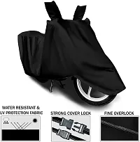 Bajaj Pulsar 180 Bike Body Cover 100% Waterproof Uv Protection Two Wheeler Cover (Black)-thumb2