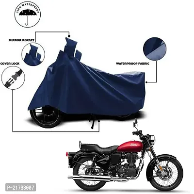 100% Waterproof Royal Enfield Bullet 350 Twinspark Cover(Blue)