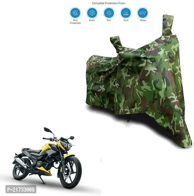 TVS Raider 125 100% Waterproof Uv Protection Motorcycle Bike Cover (Green)