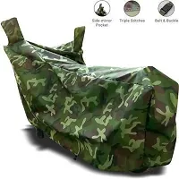 Aamaya Store Waterproof Royal Enfield Bullet 350 New Cover(Green)-thumb1