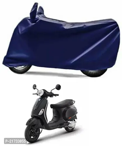 Scooty Cover 100% Waterproof Uv Protection Vespa Notte BS6 (Blue)-thumb0