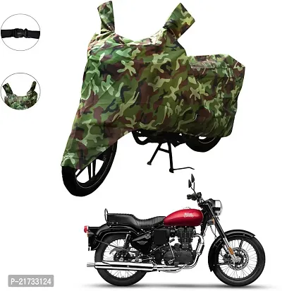 Two Wheeler Body Cover for Royal Enfield Bullet Thunderbird 500 (Green)