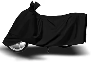 Bajaj Pulsar 180 Bike Body Cover 100% Waterproof Uv Protection Two Wheeler Cover (Black)-thumb3