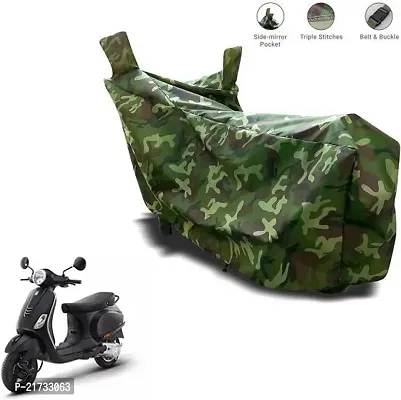 Scooty Cover 100% Waterproof Uv Protection Vespa Notte BS6 (Green)-thumb0