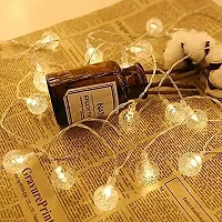 Crystal Bubble Ball String Light with 14 LED Lights for Home Decoration Warm White Steady-thumb1