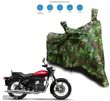 Aamaya Store Royal Enfield Electra Twinspark Cover 100% Waterproof(Green)-thumb0