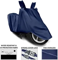 TVS Apache Body Cover 100% Waterproof Uv Protection Two Wheeler Cover (Blue)-thumb3