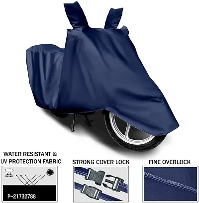 TVS Apache Body Cover 100% Waterproof Uv Protection Two Wheeler Cover (Blue)-thumb4