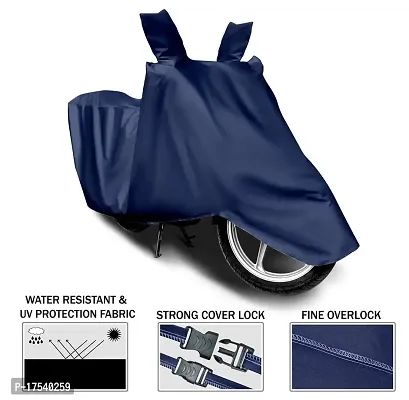 Amarud - Piaggio Vespa Scooter Two Wheeler Cover Water Resistant - Dustproof - UV Protection - Color Navy Blue (Vespa Elegante)-thumb2