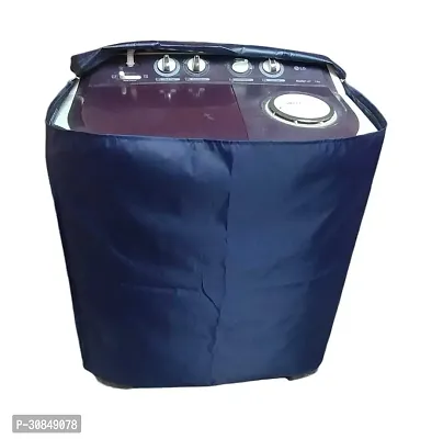 Stylish PVC Solid Washing Machine Cover-thumb0