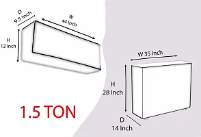 1.5 ton Split AC Cover Sets for Indoor Outdoor Unit, Waterproof, Dustproof  Weatherproof-thumb3