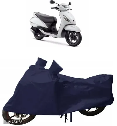 Jupiter Bike Body Cover Waterproof Uv Protection Two Wheeler Cover Blue