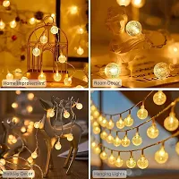 Crystal Bubble Ball String Light with 14 LED Lights for Home Decoration Warm White Steady-thumb3