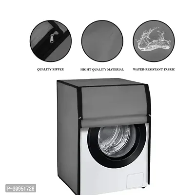 Stylish Polyester Solid Washing Machine Cover-thumb0