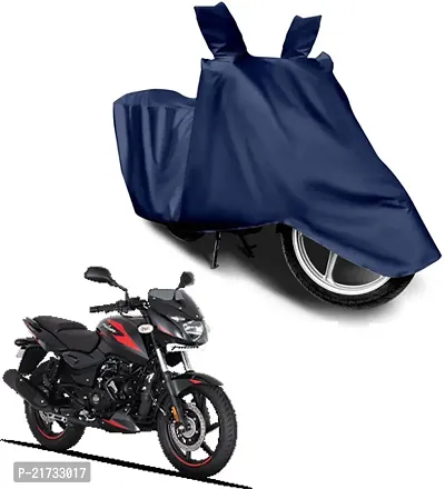 Bajaj Pulsar 180 BS6 Bike Body Cover Waterproof Uv Protection Two Wheeler Cover (Blue)