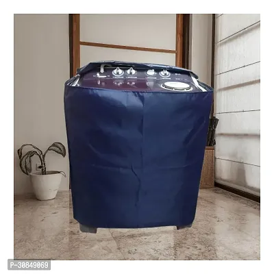 Stylish PVC Solid Washing Machine Cover-thumb0