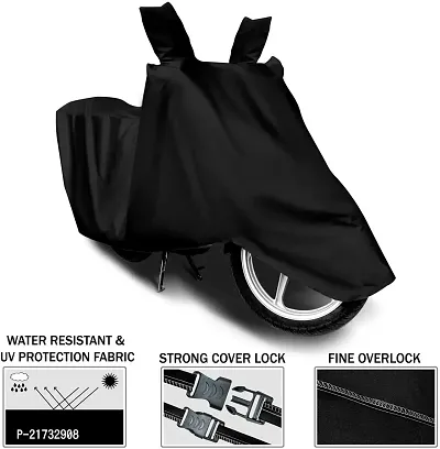 Motorcycle Bike Cover 100% Waterproof Uv Protection Honda CD 110 deluxe (Black)-thumb3