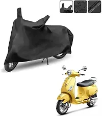 Scooty Cover 100% Waterproof Uv Protection  Vespa VXL 125 BS6 (Black)-thumb3