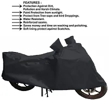 GSX Bike Body Cover Waterproof Uv Protection Two Wheeler CoverBlack-thumb1