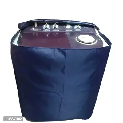 Stylish PVC Solid Washing Machine Cover-thumb0