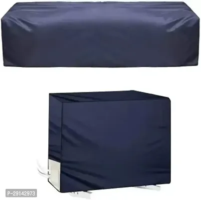 Split AC cover 1.5 Ton for Indoor Unit - Blue-thumb0