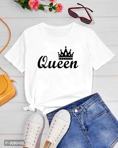 Classic Polyester Printed Tshirt for Women