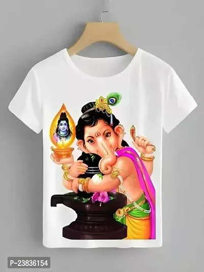 Classic Polyester Printed Tshirt for Kids Boy and Girl-thumb0