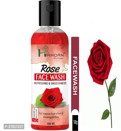 Rose Face Wash  For Toned RadiantGlowing Skin  All Skin Type-thumb0