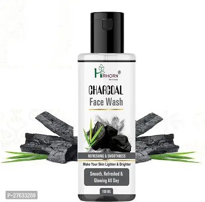 HIRHORN Charcoal Foaming Facewash With Tea Tree Extract Face Wash-thumb0