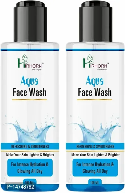 Aqua Glow With Thermal Water And Hyaluronic Acid For Intense Hydration  Men and Women All Skin Types Face Wash (200 G)-thumb0