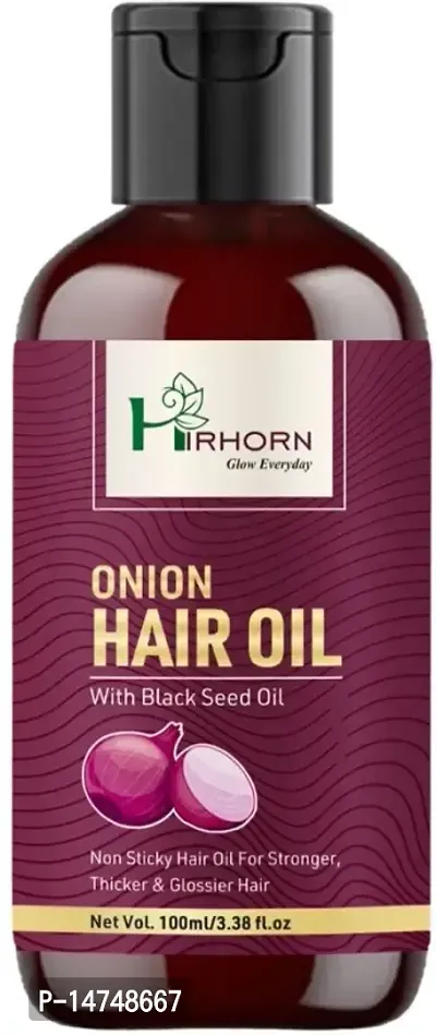 Black Seed Onion Hair Oil - With Comb Applicator - Controls Hair Fall Hair Oil-thumb0