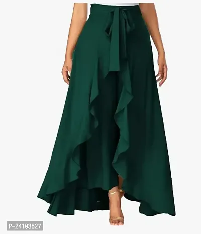 Stylish Fancy Designer Crepe Palazzo Pant Skirts For Women Pack Of 1-thumb0