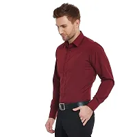 Men's Formal Maroon Shirt-thumb3